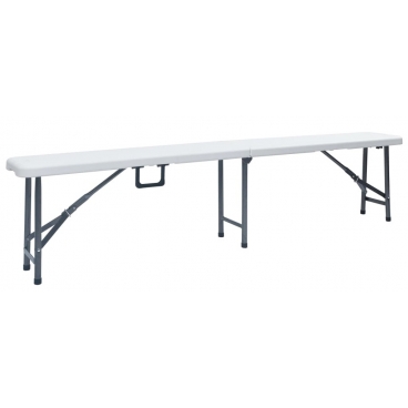 Sulankstomas suolas baltas 180cm