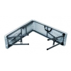 Sulankstomas suolas baltas 180cm