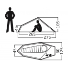 Vienvietė palapinė Nordisk Svalbar 1 (nuoma)