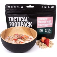 Tactical Foodpack traškūs dribsniai su braškėm 125 g