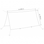 Tentas hamakui TRAVELLER TARP (650 g)