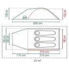 Palapinė Coleman DARWIN 3 PLUS BLACKOUT