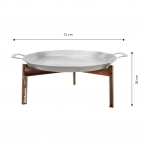 Keptuvė su medinėmis rankenomis 44cm (nuoma)