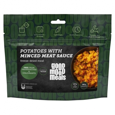 Turistinis maistas Good Mood Meals bulvės su mėsa (85g)